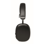 Wireless over-ear headphones with hands-free and rechargeable battery black colour eighth view