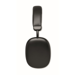 Wireless over-ear headphones with hands-free and rechargeable battery black colour ninth view