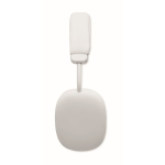 Wireless over-ear headphones with hands-free and rechargeable battery white colour eighth view