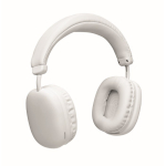 Wireless over-ear headphones with hands-free and rechargeable battery white colour tenth view
