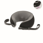 Rechargeable memory foam neck massage cushion with handle black colour second view