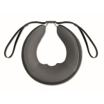 Rechargeable memory foam neck massage cushion with handle black colour third view