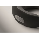 Rechargeable memory foam neck massage cushion with handle black colour fourth photographic view