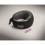 Rechargeable memory foam neck massage cushion with handle black colour eighth photographic view