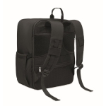Water-repellent nylon travel backpack with multiple pockets 20L black colour second view