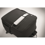 Water-repellent nylon travel backpack with multiple pockets 20L black colour eighth photographic view