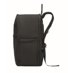 Water-repellent nylon travel backpack with multiple pockets 20L black colour