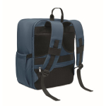 Water-repellent nylon travel backpack with multiple pockets 20L blue colour second view