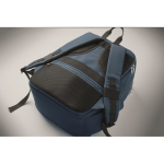 Water-repellent nylon travel backpack with multiple pockets 20L blue colour fifth photographic view