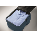 Water-repellent nylon travel backpack with multiple pockets 20L blue colour sixth photographic view