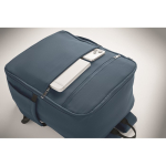 Water-repellent nylon travel backpack with multiple pockets 20L blue colour eighth photographic view