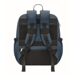 Water-repellent nylon travel backpack with multiple pockets 20L blue colour ninth view