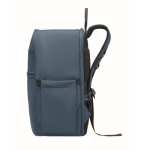 Water-repellent nylon travel backpack with multiple pockets 20L blue colour