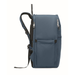 Water-repellent nylon travel backpack with multiple pockets 20L blue colour