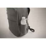 Water-repellent nylon travel backpack with multiple pockets 20L dark grey colour fourth photographic view