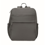 Water-repellent nylon travel backpack with multiple pockets 20L dark grey colour eighth view
