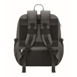 Water-repellent nylon travel backpack with multiple pockets 20L dark grey colour ninth view