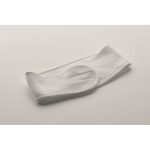 Adjustable microfibre hair band for facial care white colour fourth photographic view