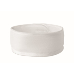 Adjustable microfibre hair band for facial care white colour fifth view