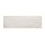 Adjustable microfibre hair band for facial care white colour eighth view