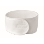 Adjustable microfibre hair band for facial care white colour tenth view