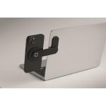 Aluminium magnetic phone holder with metal ring black colour second photographic view