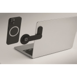 Aluminium magnetic phone holder with metal ring black colour third photographic view