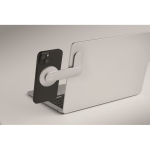 Aluminium magnetic phone holder with metal ring silver colour second photographic view