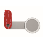Aluminium magnetic phone holder with metal ring silver colour fourth view