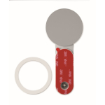 Aluminium magnetic phone holder with metal ring silver colour sixth view