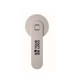Aluminium magnetic phone holder with metal ring silver colour view with print area
