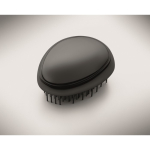 Plastic and aluminium hairbrush with detangling function black colour third photographic view