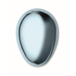 Plastic and aluminium hairbrush with detangling function light blue colour fifth view