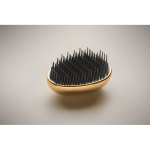Plastic and aluminium hairbrush with detangling function gold colour fourth photographic view