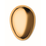 Plastic and aluminium hairbrush with detangling function gold colour fifth view