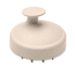 Plastic scalp massage and exfoliating brush beige colour