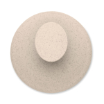 Plastic scalp massage and exfoliating brush beige colour