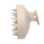 Plastic scalp massage and exfoliating brush beige colour