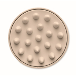 Plastic scalp massage and exfoliating brush beige colour sixth view