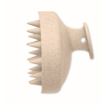 Plastic scalp massage and exfoliating brush beige colour seventh view