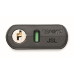 TSA iron padlock with plastic body and 4-digit combination black colour eighth view
