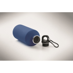 Leakproof recycled stainless steel bottle with rubberised finish 500ml royal blue colour fourth photographic view
