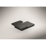 Foldable 3-in-1 wireless charging station with integrated stand 15W black colour eighth photographic view
