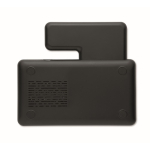 Foldable 3-in-1 wireless charging station with integrated stand 15W black colour ninth view