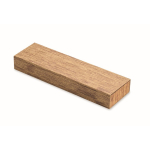 Wooden writing set with blue ink pen and mechanical pencil wood colour fifth view