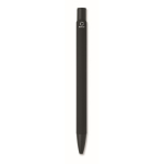 Gift set with recycled aluminium pen and PU keyring black colour eighth view
