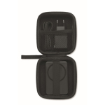 Travel set with magnetic 5,000mAh power bank and USB-C charger black colour eighth view
