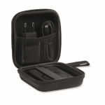 Travel set with magnetic 5,000mAh power bank and USB-C charger black colour tenth view