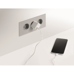 Travel set with magnetic 5,000mAh power bank and USB-C charger white colour sixth photographic view