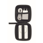 Travel set with magnetic 5,000mAh power bank and USB-C charger white colour eighth view